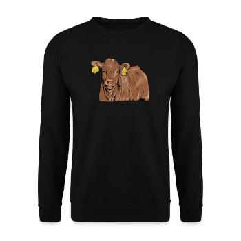 Viande bovine du Limousin I France Elevage bovin pour - Sweat-shirt Unisexe - noir - Devant - Alina (178cm) & Michal (187cm)