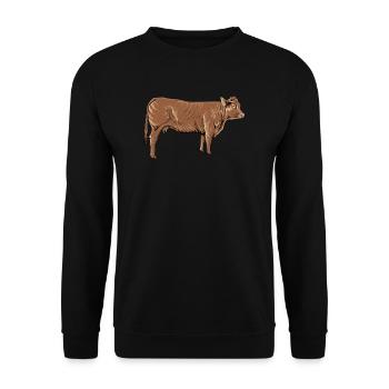 Limousin beef I France cattle breeding for - Unisex Sweatshirt - black - Front - Alina (178cm) & Michal (187cm)
