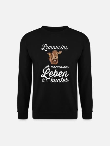 Limousin Rind I Frankreich Rinderzucht für - Unisex Pullover - Schwarz