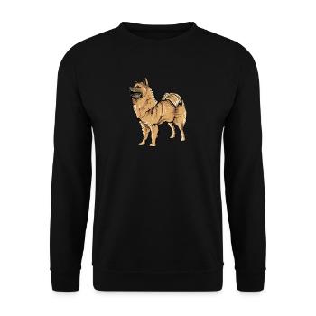 Eurasier Dog I Dog breed for dog owners - Unisex Sweatshirt - black - Front - Alina (178cm) & Michal (187cm)