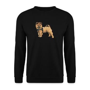 Eurasier Dog I Dog breed for dog owners - Unisex Sweatshirt - black - Front - Alina (178cm) & Michal (187cm)