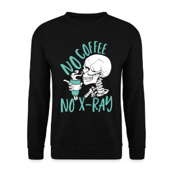 Pas de café Pas de radiographie Rad Tech - Sweat-shirt Unisexe - noir - Devant - Alina (178cm) & Michal (187cm)