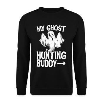 Mon copain SOS Fantômes - Sweat-shirt Unisexe - noir - Devant - Alina (178cm) & Michal (187cm)
