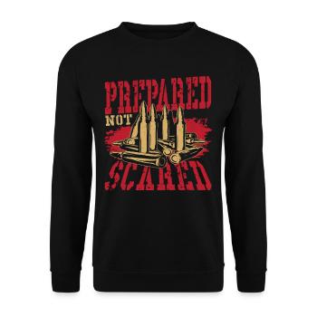 Prepared Not Scared 2nd Amendment - Unisex Sweatshirt - black - Front - Alina (178cm) & Michal (187cm)