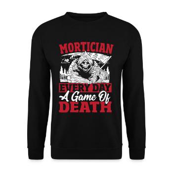 Morticiens Un jeu de mort au quotidien - Sweat-shirt Unisexe - noir - Devant - Alina (178cm) & Michal (187cm)