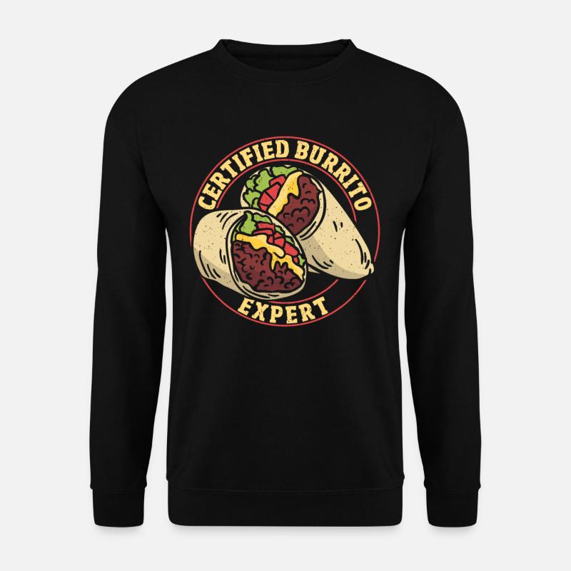 Burrito Expert certifié Burritos - Sweat-shirt Unisexe - noir