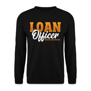 Agent de crédit authentique et digne de confiance - Sweat-shirt Unisexe - noir - Devant - Alina (178cm) & Michal (187cm)