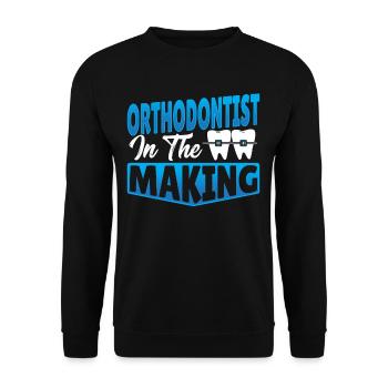 Orthodontist In The Making Orthodontists - Unisex Sweatshirt - black - Front - Alina (178cm) & Michal (187cm)