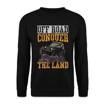 Tout-terrain Conquérir le terrain Hors route - Sweat-shirt Unisexe - noir - Devant - Alina (178cm) & Michal (187cm)