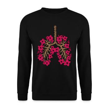 Garden Florist Gift Women Plants Flowers - Unisex Sweatshirt - black - Front - Alina (178cm) & Michal (187cm)