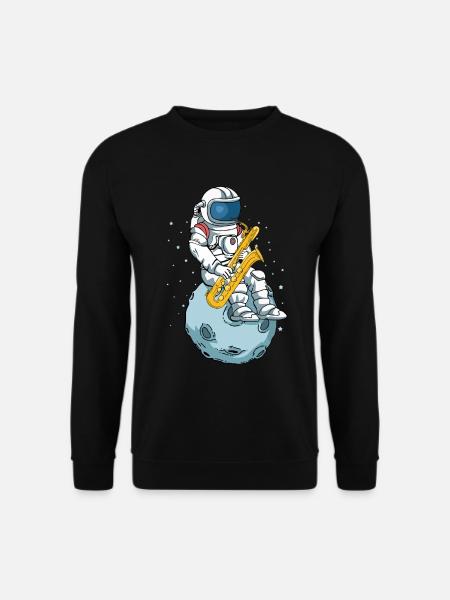 Bass Saxophone Jazz Music Orchestra Saxophone - Unisex Sweatshirt - black
