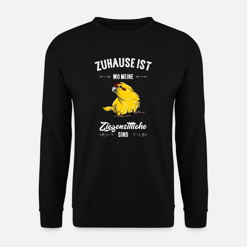 Ziegensittich I Laufsittich Motiv für Vogel Halter - Unisex Pullover - Schwarz