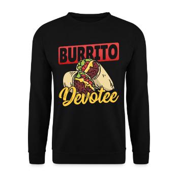 Burrito Devotee Burritos Taco Family - Unisex Sweatshirt - black - Front - Alina (178cm) & Michal (187cm)