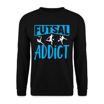 Futsal addict futsal indoor soccer - Sweat-shirt Unisexe - noir - Devant - Alina (178cm) & Michal (187cm)