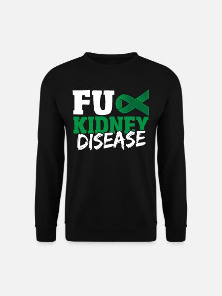 Fuck Kidney Disease Green Loop - Sweat-shirt Unisexe - noir