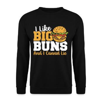 J’aime les gros rouleaux et je ne peux pas mentir - Sweat-shirt Unisexe - noir - Devant - Alina (178cm) & Michal (187cm)
