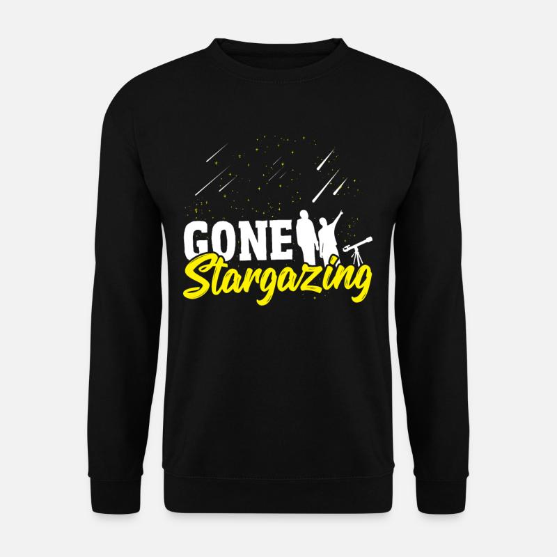 Gone Stargazing Stargazer Astronomy - Unisex Sweatshirt - black