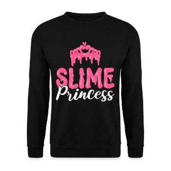 Schleim-Prinzessin - Unisex Pullover - Schwarz - Vorne - Alina (178cm) & Michal (187cm)