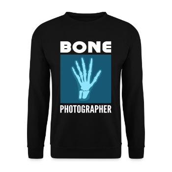 Bone Photographer Rad Tech X-Ray Technologist - Unisex Sweatshirt - black - Front - Alina (178cm) & Michal (187cm)