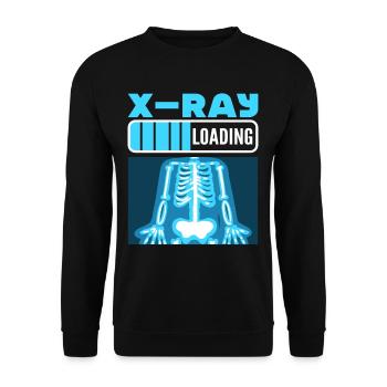 X-Ray Loading Rad Tech X-Ray Technologist - Unisex Sweatshirt - black - Front - Alina (178cm) & Michal (187cm)