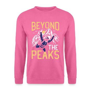 Beyond The Peaks Fallschirmspringen - Unisex Pullover - Pink - Vorne