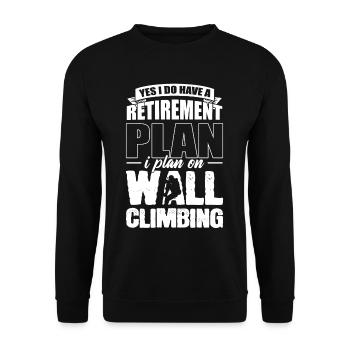 Oui, j’ai un plan de retraite que j’ai l’intention de faire - Sweat-shirt Unisexe - noir - Devant - Alina (178cm) & Michal (187cm)