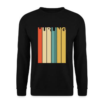 Gaelic Football Vintage Hurling Irish Sport Team - Unisex Sweatshirt - black - Front - Alina (178cm) & Michal (187cm)
