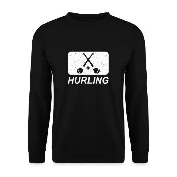 Hurling Gaelic Football Ireland Irish Sport Team - Unisex Sweatshirt - black - Front - Alina (178cm) & Michal (187cm)