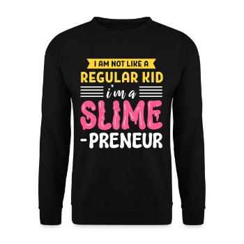 Ich bin nicht wie ein normales Kind, ich bin ein - Unisex Pullover - Schwarz - Vorne - Alina (178cm) & Michal (187cm)