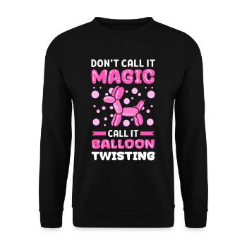 N’appelez pas cela de la magie, mais - Sweat-shirt Unisexe - noir - Devant - Alina (178cm) & Michal (187cm)