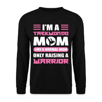 I'm A Taekwondo Mom Like A Normal Mom Taekwondo - Unisex Sweatshirt - black - Front - Alina (178cm) & Michal (187cm)