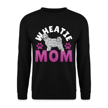 Wheatie Mama Wheaten Terrier - Unisex Pullover - Schwarz - Vorne - Alina (178cm) & Michal (187cm)