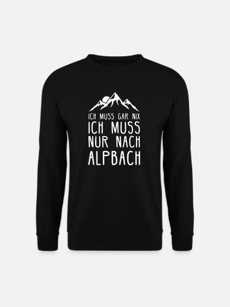 Alpbach I Skigebiet in Österreich für Skifahrer - Unisex Pullover - Schwarz