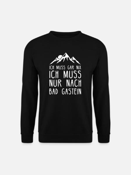 Bad Gastein I Skigebiet in Österreich für - Unisex Pullover - Schwarz