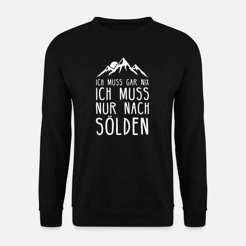 Sölden I Skigebiet in Österreich für Skifahrer - Unisex Pullover - Schwarz