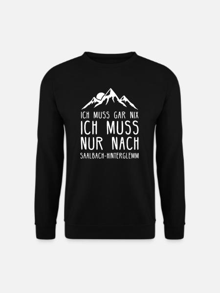 Saalbach I Skigebiet in Österreich für Skifahrer - Unisex Pullover - Schwarz