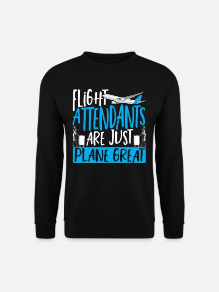 Les agents de bord sont tout simplement d’excellents voyageurs - Sweat-shirt Unisexe - noir
