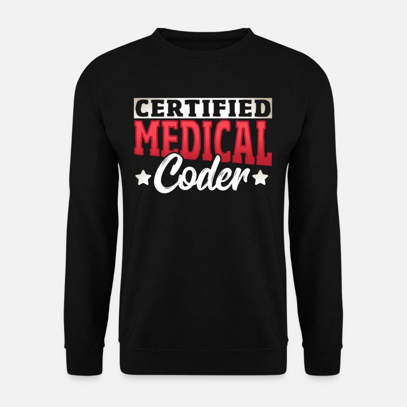 Codeur médical certifié - Sweat-shirt Unisexe - noir