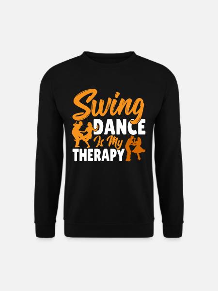 Tänzer Swing Dance ist meine Therapie Swing - Unisex Pullover - Schwarz