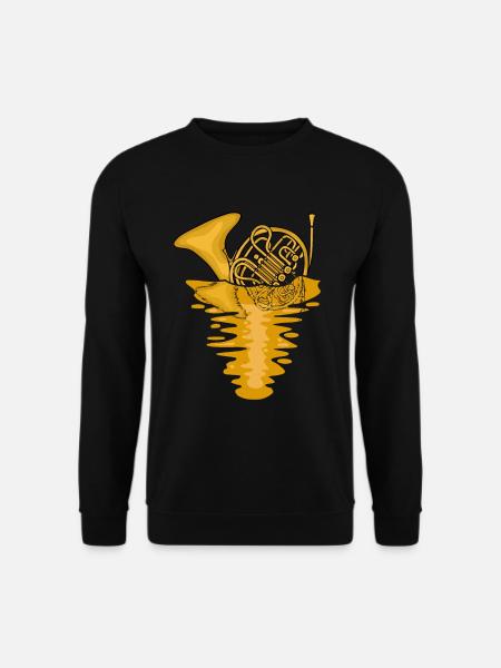 Waldhornspieler Musik Blaskapelle Waldhorn - Unisex Pullover - Schwarz