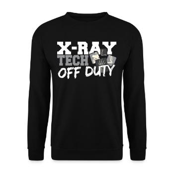 Technicien en radiologie en dehors de ses heures de travail - Sweat-shirt Unisexe - noir - Devant - Alina (178cm) & Michal (187cm)