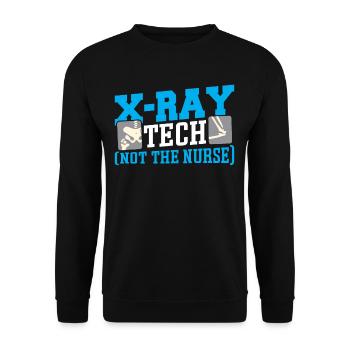 X-ray Tech (Not The Nurse) X-Ray Technologist - Unisex Sweatshirt - black - Front - Alina (178cm) & Michal (187cm)