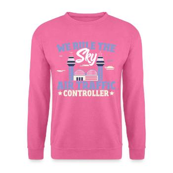 Tower Control Runway Aircraft Air Traffic - Unisex Sweatshirt - pink - Front