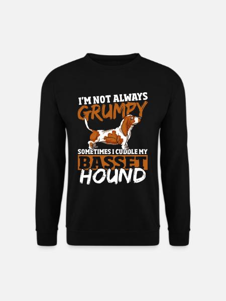 Spürhund Basset Hound Dad Jagdhund Basset Queen - Unisex Pullover - Schwarz