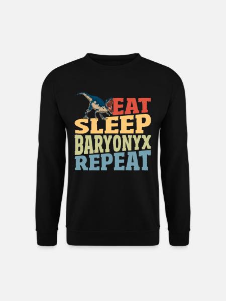 Dinosaurier Baryonyx Dinosaurier-Liebhaber - Unisex Pullover - Schwarz