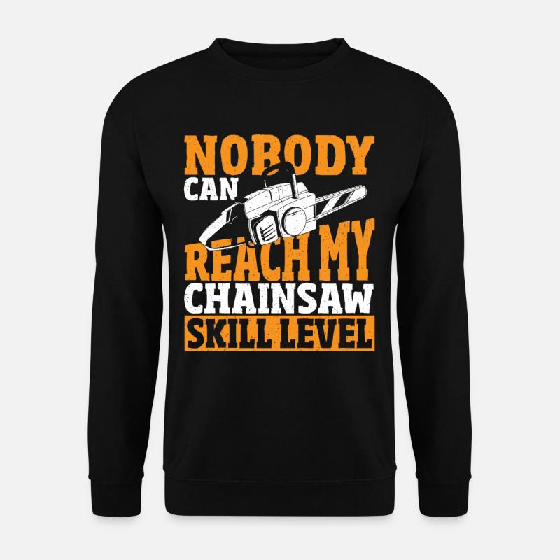 Tronçonneuse à bois Tronçonneuse - Sweat-shirt Unisexe - noir
