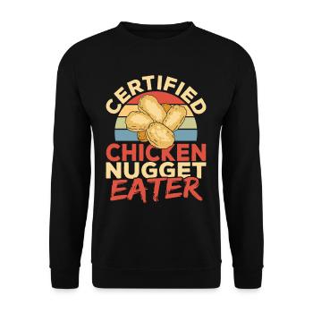 Nug Life Chicken Lover Nuggets Lover Chicken - Unisex Sweatshirt - black - Front - Alina (178cm) & Michal (187cm)