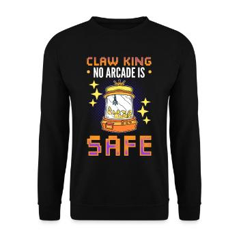 Arcade Gaming Claw Crane Old School Gamer - Sweat-shirt Unisexe - noir - Devant - Alina (178cm) & Michal (187cm)