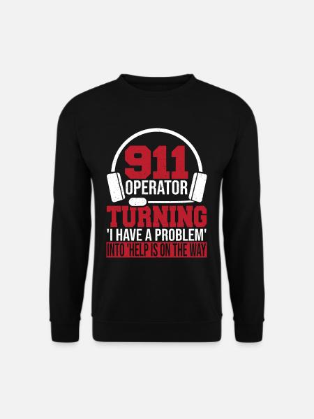 Feuerwehr Öffentliche Sicherheit Dispatcher First - Unisex Pullover - Schwarz