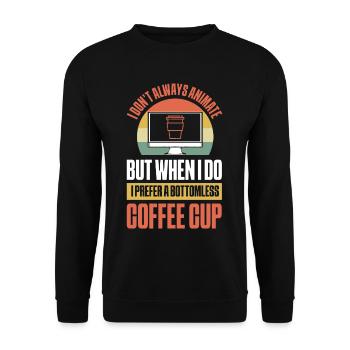Graphic Designer 3D Art Animate 3D Artist - Unisex Sweatshirt - black - Front - Alina (178cm) & Michal (187cm)
